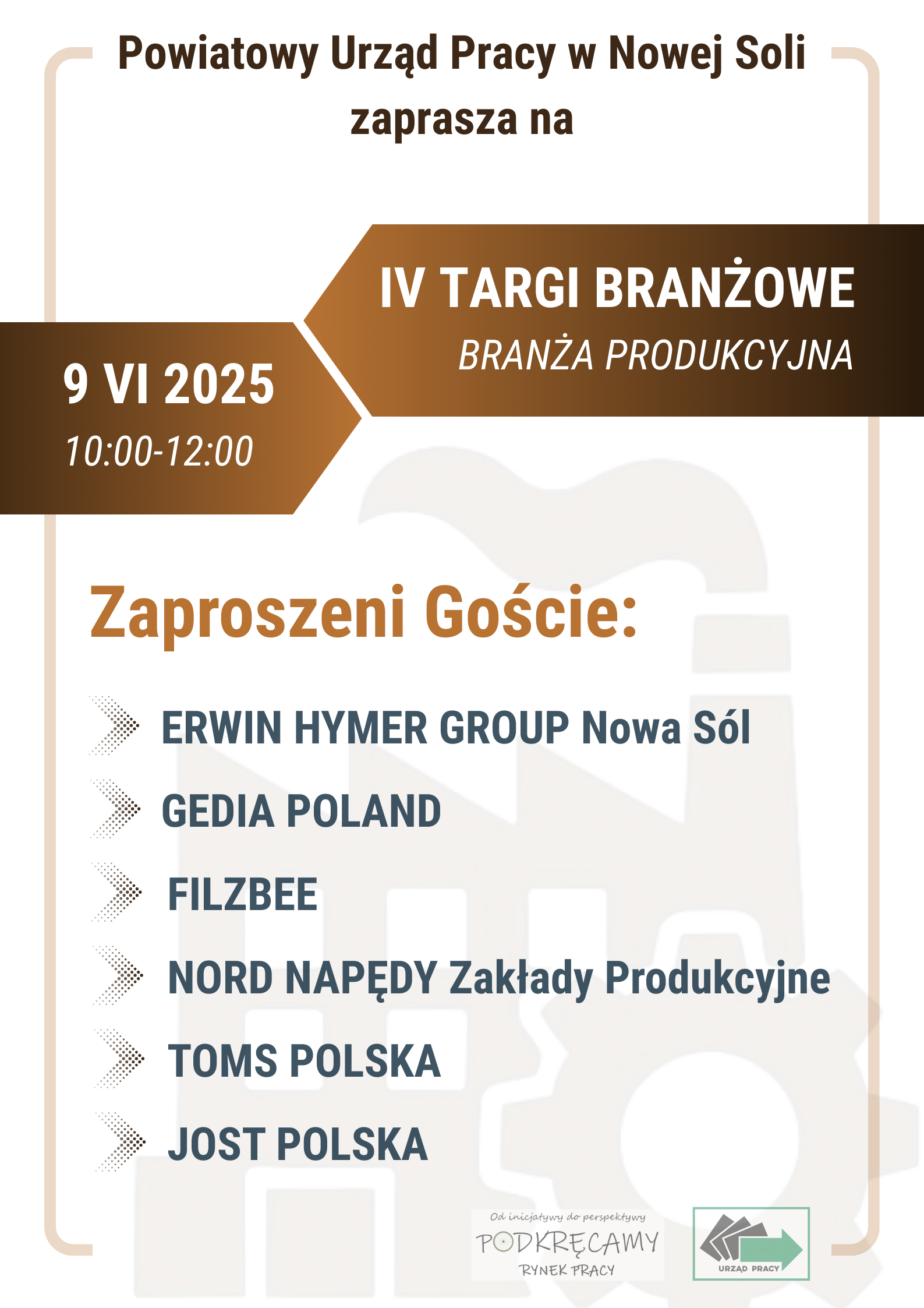 Obrazek dla: IV TARGI BRANŻOWE- BRANŻA PRODUKCYJNA
