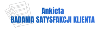 Grafika z napisem: "Badanie Satysfakcji Klienta"