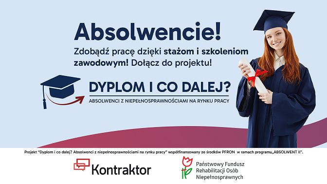 Zdjęcie artykułu Projekt "Dyplom i co dalej? Absolwenci z niepełnosprawnościami na rynku pracy"