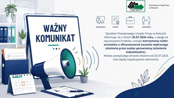Obrazek dla: Wstrzymanie naboru wniosków o sfinansowanie kosztów...